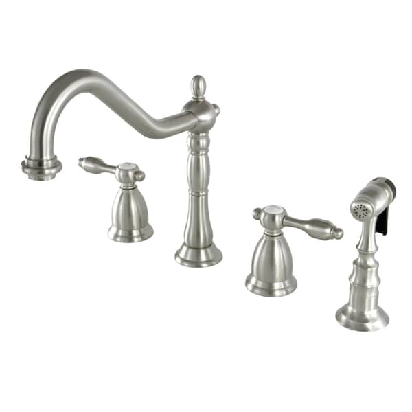 KS1798TALBS Widespread Kitchen Faucet, Brushed Nickel